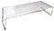 OSCO Transparenter Acryl-Monitorständer | Computer-Bildschirmerhöhung | Druckerständer | Laptop-Sockel | Tastaturaufbewahrung | Desktop-Regal | komplett montiert | H 10 x B 50 x T 20 cm |