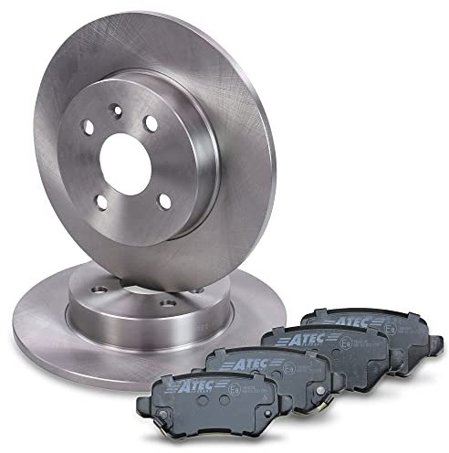 ATEC Germany Bremsenset Hinterachse inkl. Bremsscheiben Ø 264 mm Voll + Bremsbeläge Hinten Kompatibel mit OPEL ASTRA H TwinTop (A04), COMBO Kasten,COMBO Tour,MERIVA A (X03)