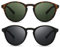 SUNGAIT Damen Retro Polarisierte Sonnenbrille Mit TR90 Rahmen Sonnenbrille Vintage Round Style für UV400 Schutz