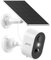 ANRAN 2K Solar WIFI Security Camera Outdoor Wireless, Battery Operated Security Camera, PIR Detection, Siren & Light Alert, Color Night Vision, 2-Way Talk, Spotlight, Work with Alexa, C2 White