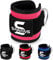 SAWANS Ankle Straps for Cable Machine Attachments Gym Ankle Cuffs with Neoprene Padding Adjustable Glute Kickback Workouts Booty Hip Abductors Leg Curls Exercise for Men and Women (Pink 1Pc)