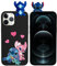 LYUBFDC Handyhülle für iPhone 11 Hülle 6,1, Cartonn Stitch Kawaii 3D Puppe Lustig Süße Anime Muster Matt Weich Gummi Rückseite Hülle Stoßfest Kratzfest Silikon Schwarz Schutzhülle