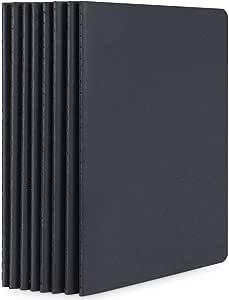Yarotm Notizbuch A5 Dotted - Notizheft a5 Gepunktete Seiten 100GSM - 8 PCS Pack Schwarz Softcover Notizblock Punkte 5mm - a5 Notebooks Bulk - Punktiert Tagebuch Schreibheft Schreibblock Set