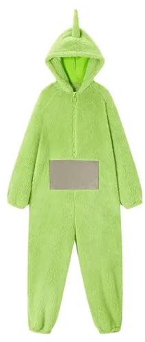 cutecool MdybF Pigiama Donna Jumpsuit Costume Onesie Pigiama Unisex Animale One-Piece Costume Homewear Sleepwear Party-Verde Chiaro-s-Teletubbies