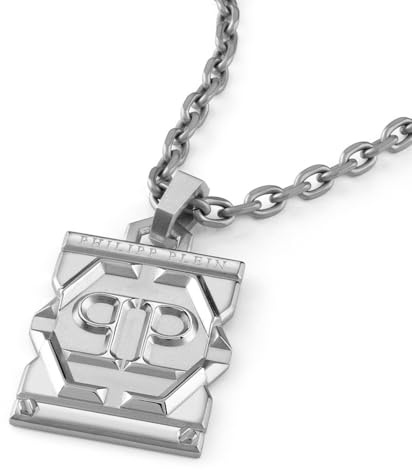 Philipp Plein Herren Kette Halskette Edelstahl Hexagon Tactical Buckle PJVEA03NU