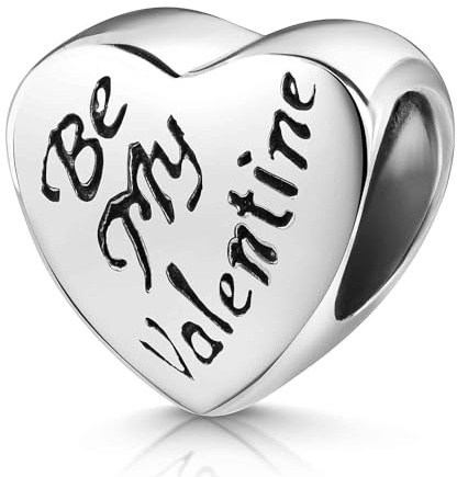MATERIA by Matthias Wagner Beads Charms Silber 925 Herz - Damen Anhänger Valentinstag 442