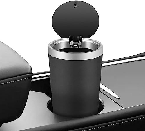 Samuliy Poubelles De Voiture avec Couvercle - Poubelle De Voiture - Porte Gobelet - Porte Gobelet | Petite Voiture 800 ML | Poubelle Porte Gobelet Lavable avec Couvercle