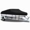 YMPPMKN Bache Bateau Housse de Bateau en Tissu Oxford 900D Robuste, imperméable, Coupe-Vent et résistante aux UV Bâche de Bateau pour Coque en V, Bateau à Rames, Bateau de pêche- Black (20-22ft)