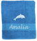 ARTHI Handtuch personalisiert, super geeignet als Saunatuch, Badetuch, Wellness, Yoga, Fitness, Sport, 100% Baumwolle, individuelle Geschenkidee mit persönlicher Stickerei (50x100 cm, Türkis)
