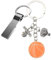 Porte-clés de basket-ball, petit porte-clés de basket-ball - Porte-clés décoratif de basket-ball,Porte-clés de basket-ball créatif, porte-clés de basket-ball en métal pour hommes et femmes