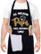 FRIUSATE Delantales Cocina Hombre Ajustable Delantales de Cocina con Bolsillo Impermeables Aprons Original Delantal Regalo para Papá, Negro