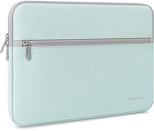 DOMISO 14 Pulgadas Funda Bolsa Protectora para Ordenador Portátil/Tablet/Netbook/Apple/HP Stream 14 Pavilion 14 / Acer Aspire 1 Swift 3 / Lenovo/Primux/Toshiba/ASUS/MSI, Verde Menta