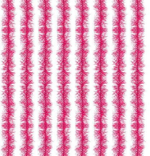 PATIKIL 5Ft Boa En Plumes, 8 Pcs Boas En Plumes Artificielles Moelleuses Décorations De Fête Pour DIY, Costume De Mariage, Noël, Concert, Halloween, Décoration D'intérieur, Rose Rouge