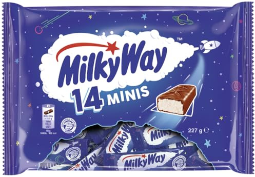 MILKY WAY Minis 227g I Milchschokolade gefüllt mit leicht und locker geschlagener Candy-Creme I Schokoriegel I Schokolade I Riegel I Snack für Zwischendurch