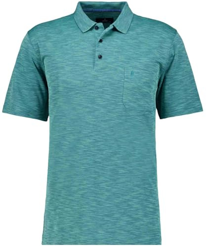 RAGMAN Herren Softknit-Polo Flammdesign