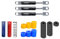 SIMSONN PRO Plus Upgrade-Kits Elastomere, Spacer und hydraulische Dämpfer für PRO und PRO PLUS Pedale (Kits für Bremse, Kupplung, Gaspedal)