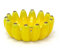 Carousel Home Banana Shaped Fruit Bowl | Quirky Yellow Ceramic Banana Bowl | Fun Fruit-Shaped Decorative Dish - 25cm