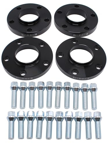 15/20 mm schwarze Spurverbreiterung und Schrauben 72,6 5 x 120 mm für BMW 5er-Serie F-Serie
