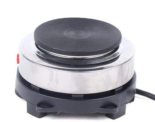Mini Elektrisch Kochplatte, Herdplatte Kochfeld, Kaffee Erhitzer Heizung Platte, 500W Tragbarer Mini Kochplattenherd, Schwarz