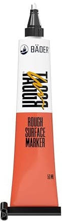 Bäder Lackfabrik TAGGR® Rough Surface Marqueur jaune - 50 ml - Marqueur industriel - Marqueur de peinture permanent - Pâte de marquage pour surfaces rugueuses