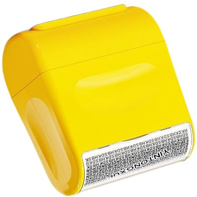 Rouleau encreur, protection de la vie privée, tampon de protection d'identité, motif de sécurité, taille compacte, rouleau rechargeable, prise en main facile, large couverture, utilisation de