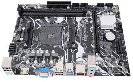 PUSOKEI A320M-K Motherboard, SATA3.0- und M.2-Anschluss, 2xDDR4-Speicher, ATX-Gaming-Motherboard mit A320-CPU, Unterstützt PCIE3.0 X16-Grafikkarte