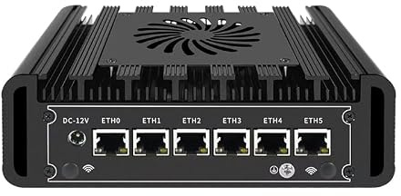 Vremqzold Solid Firewall Appliance Router J6412 6x2,5G i226-V Mini PC Max 32 DDR4 2xNVMe Industrie Computer Home Server HDMI/DP