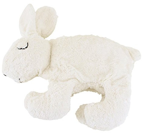 Kleiner SENGER NATURWELT Kuscheltier-Hase, Weiß I Kuscheliger Begleiter, geeignet ab 3 Monaten I GOTS-zertifiziertes Plüschtier mit herausnehmbarem Wärmekissen zum Erhitzen oder Kühlen