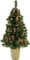 Christmas Concepts® 3ft (90cm) Green Pre Lit Wall Mounted Christmas Tree With Cones And Red Berries