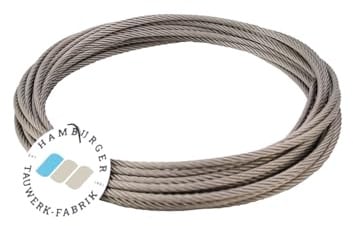 40 Meter - 3,0mm Edelstahldrahtseil 7x19 V4A Inox rostfrei Drahtseil Stahlseil Geländerseil