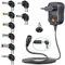 PChero 12W Adaptateur d'alimentation Universel USB CA/DC 3V / 4.5V / 5V / 6V / 7.5V / 9V / 12V avec 8 Embouts Amovibles pour Électronique Domestique – 1,2A Max.