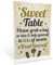 RED OCEAN Sweet Table Wedding Table Decoration Standing Plaque Wedding Party Decoration Keepsake