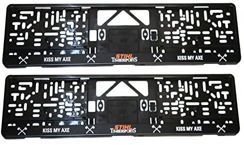 Stihl 04205600008 Kennzeichenhalter Timbersports Schwarz