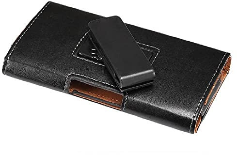DFV mobile - Gürteltasche Executive Holster Etui mit Gürtelclips Swivel 360 Kunstleder für Fly IQ4504 EVO Energy 5 - Schwarz
