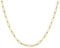 PAVOI 14K Gold Plated Curb Paperclip Box Sphere Bead Snake and Figaro Chain Adjustable Necklace (Paperclip-L, Yellow Gold Plated)