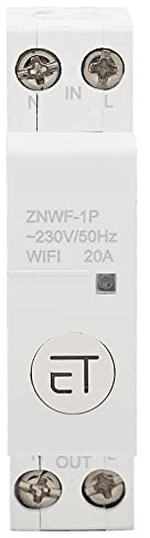 Disjoncteur Wifi Intelligent, Disjoncteur de Télécommande, Commutateur de Télécommande Pour Boîte de Distribution 1p Ac230v Ip20(1P 20A)