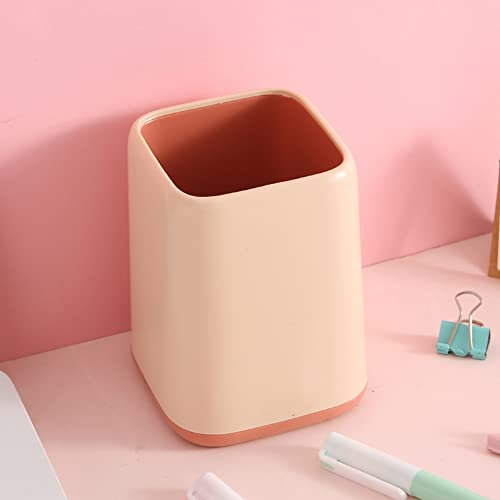 croselyu Simple Pen Holder Storage Pen Holder Makeup Brush Vase Brush Pot Cute Pen Holder Desk Decoration,1 Pce (Pink,Ordinary)
