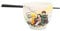 Demon Slayer Cast Japanese Ceramic Dinnerware Set | Includes 18-Ounce Ramen Noodle Bowl and Wooden Chopsticks | Asian Food Dish Set For Home & Kitchen | Anime Manga Gifts and Collectibles