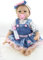 HOMONEY Reborn Babypuppen, 55Cm Realistische Babypuppen Neugeborene Mit Spielzeugzubehör Tolles Geschenkset Für Mädchenpuppen (Blaue Augen)