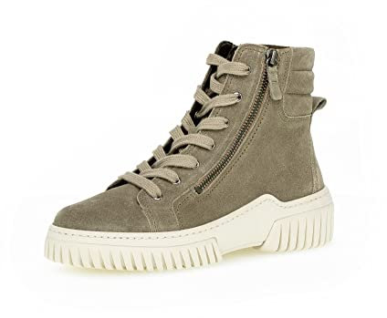 Gabor Damen Schnürstiefeletten, Frauen Boots,Wechselfußbett,Best Fitting,uebergangsschuhe,Salbei (beige),38.5 EU / 5.5 UK