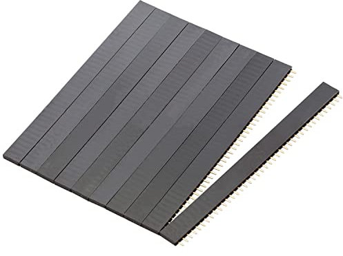 AZ-Delivery 10er Set Buchsenleisten - 40 Pins, 2.54mm Rastermaß, Gerade, Einreihig, Hochleistungs-Kontaktmaterial