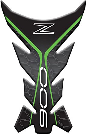 PARASERBATOIO RESINATO ADESIVO EFFETTO 3D, COMPATIBILE CON KAWASAKI Z900 v2 (Verde Scuro)