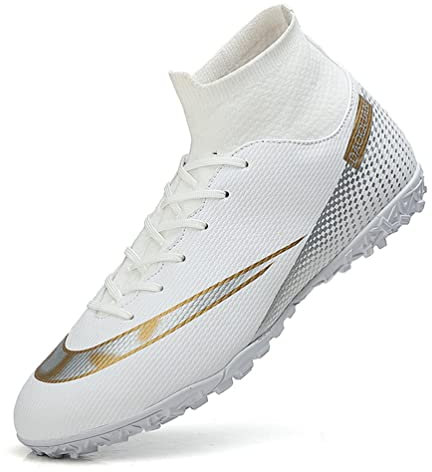 IFIKK Scarpe da Calcio Unisex Scarpe da Allenamento Alte per Giovani da Uomo Scarpe da Calcio Professionali da Esterno Scarpe da Calcio da Uomo (A2,44)