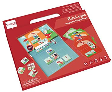 Scratch 276182277 Magnetisches Lernspiel, Ritter und Drachen, 1 Spieler, für Kinder ab 5 Jahren