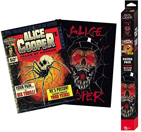 Gb Eye Alice Cooper Set 2 Chibi Poster Tales of Horror/Schädel (52 x 38 cm)