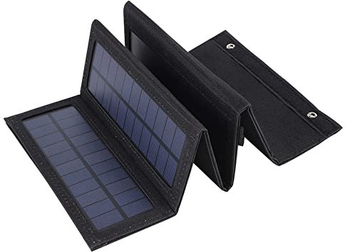 OKESYO Portable Solar Panel Ladegerät 50W Wasserdichtes Faltbare Solarzelle Faltbares Solarpanel mit USB Anschluss Kompatibel Handy, Tablets, Powerbank für Outdoor, Camping, Wandern
