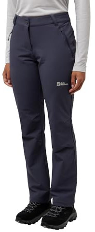 Jack Wolfskin Damen Activate Thermic Pants Wanderhose, Graphite, 34 EU