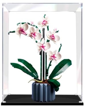 Vitrine transparente en acrylique pour Lego 10311 Orchidées - Étanche à la poussière - 34,8 x 30 x 45 cm - 3 mm