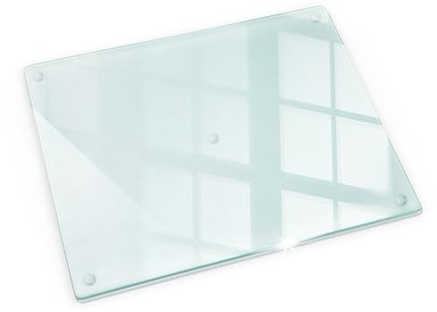 Wallfluent Salvapiano di lavoro 52x40 cm Protezione per il piano della cucina Vetro temperato Resistente