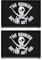 2 Stück Never Say Die Piraten Lustige Patch Abnehmbare Aufnäher mit Stickerei Flagge Patch Applikation für Kleidung Baseballkappe Rucksäcke Draussen Jacke Weste Hundegeschirr Taschen Jeans